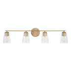 Capital Lighting 148641AD-537 Aged Brass 35.25''w X 8.25''h 4-light Vanity In Aged Brass With Clear Glass Image 3