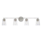 Capital Lighting 148641BN-537 Brushed Nickel 35.25''w X 8.25''h 4-light Vanity In Brushed Nickel With Clear Glass Image 3