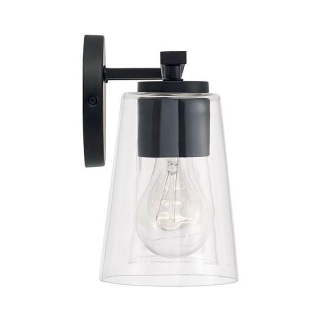 Capital Lighting 148641MB-537 Matte Black 35.25''w X 8.25''h 4-light Vanity In Matte Black With Clear Glass Image 2