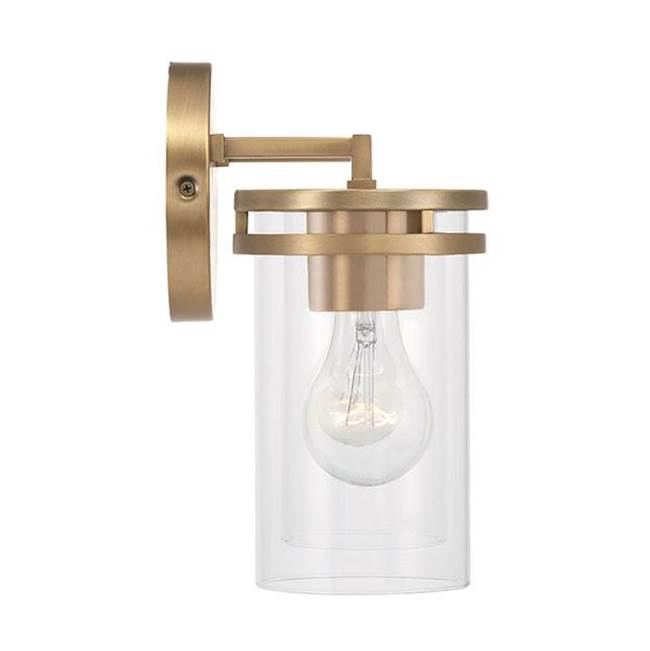 Capital Lighting 148721AD-539 Aged Brass 14.25''w X 9.75''h 2-light Vanity In Aged Brass With Clear Glass Image 2