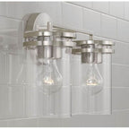 Capital Lighting Fuller 14.25''w X 9.75''h 2-light Vanity In Aged Brass With Clear Glass