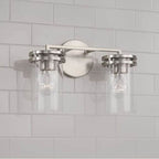 Capital Lighting 148721BN-539 Brushed Nickel 14.25''w X 9.75''h 2-light Vanity In Brushed Nickel With Clear Glass Image 4