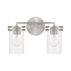 Capital Lighting 148721BN-539 Brushed Nickel 14.25''w X 9.75''h 2-light Vanity In Brushed Nickel With Clear Glass Image 3