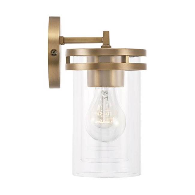 Capital Lighting 148741AD-539 Aged Brass 33.5''w X 9.75''h 4-light Vanity In Aged Brass With Clear Glass Image 2