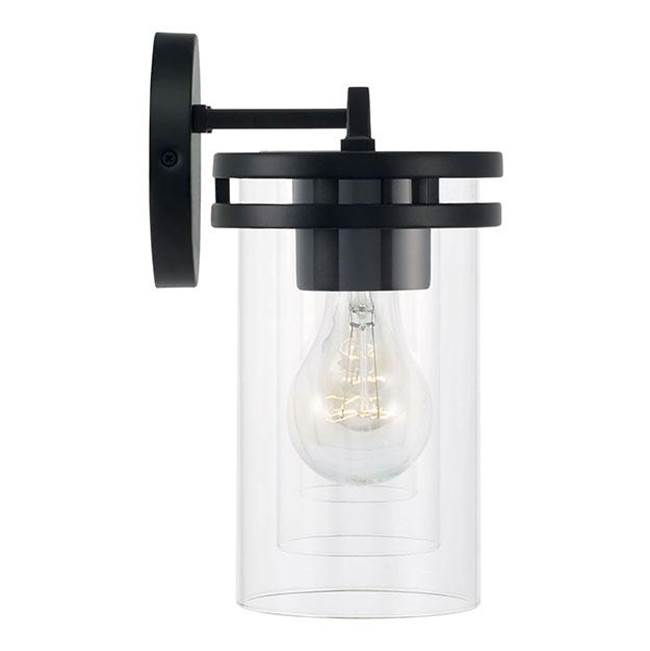 Capital Lighting 148741MB-539 Matte Black 33.5''w X 9.75''h 4-light Vanity In Matte Black With Clear Glass Image 2