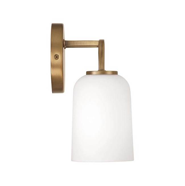 Capital Lighting 148821AD-542 Aged Brass 13.75''w X 9.75''h 2-light Vanity In Aged Brass With Soft White Glass Image 2