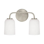 Capital Lighting 148821BN-542 Brushed Nickel 13.75''w X 9.75''h 2-light Vanity In Brushed Nickel With Soft White Glass Image 3