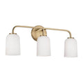 Capital Lighting 148831AD-542 Aged Brass 23.5''w X 9.75''h 3-light Vanity In Aged Brass With Soft White Glass Image 1