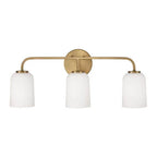 Capital Lighting 148831AD-542 Aged Brass 23.5''w X 9.75''h 3-light Vanity In Aged Brass With Soft White Glass Image 3