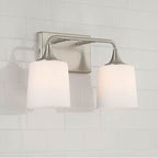 Capital Lighting 148921BN-541 Brushed Nickel 16''w X 10.25''h 2-light Vanity In Brushed Nickel With Soft White Glass Image 4