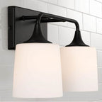Capital Lighting Presley 16''w X 10.25''h 2-light Vanity In Aged Brass With Soft White Glass