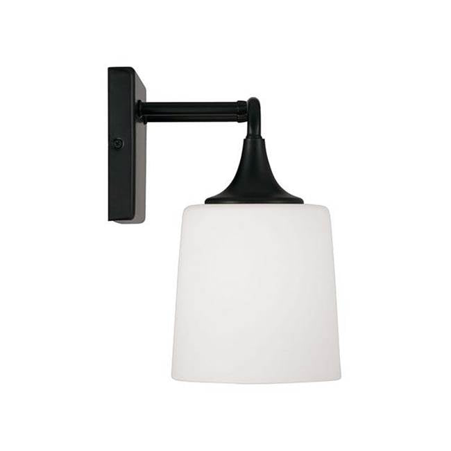 Capital Lighting 148921MB-541 Matte Black 16''w X 10.25''h 2-light Vanity In Matte Black With Soft White Glass Image 2