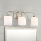 Capital Lighting 148931BN-541 Brushed Nickel 26.25''w X 10.25''h 3-light Vanity In Brushed Nickel With Soft White Glass Image 4