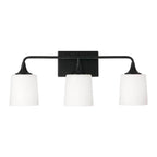 Capital Lighting 148931MB-541 Matte Black 26.25''w X 10.25''h 3-light Vanity In Matte Black With Soft White Glass Image 3