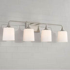 Capital Lighting 148941BN-541 Brushed Nickel 36.75''w X 10.25''h 4-light Vanity In Brushed Nickel With Soft White Glass Image 4