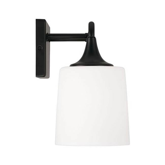 Capital Lighting 148941MB-541 Matte Black 36.75''w X 10.25''h 4-light Vanity In Matte Black With Soft White Glass Image 2