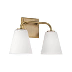 Capital Lighting 149421AD-543 Aged Brass 14.5''w X 9''h 2-light Vanity In Aged Brass With Soft White Glass Image 1