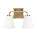 Capital Lighting 149421AD-543 Aged Brass 14.5''w X 9''h 2-light Vanity In Aged Brass With Soft White Glass Image 2