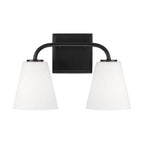 Capital Lighting 149421MB-543 Matte Black 14.5''w X 9''h 2-light Vanity In Matte Black With Soft White Glass Image 2