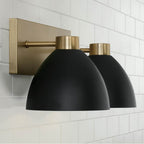 Capital Lighting 152021AB Aged Brass,Black 16.50''w X 8''h 2-light Vanity In Aged Brass And Black Image 4