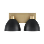 Capital Lighting 152021AB Aged Brass,Black 16.50''w X 8''h 2-light Vanity In Aged Brass And Black Image 3