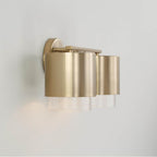 Capital Lighting 153021MA-549 Matte Brass 15''w X 8.25''h 2-light Cylindrical Metal Vanity In Matte Brass With Seeded Glass Image 4