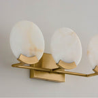 Capital Lighting 154631AD Aged Brass 24'' W X 7.5'' H 3-light Vanity In Aged Brass With Natural Alabaster Stone Image 5
