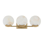 Capital Lighting 154631AD Aged Brass 24'' W X 7.5'' H 3-light Vanity In Aged Brass With Natural Alabaster Stone Image 4
