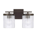 Capital Lighting 156221OR-555 Oil Rubbed Bronze 16'' W X 9'' H 2-light Vanity In Oil Rubbed Bronze With Clear Beveled Fluted Glass Image 3