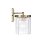 Capital Lighting 156231AD-555 Aged Brass 24'' W X 9'' H 3-light Vanity In Aged Brass With Clear Beveled Fluted Glass Image 2
