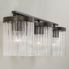 Capital Lighting 156231OR-555 Oil Rubbed Bronze 25'' W X 9'' H 3-light Vanity In Oil Rubbed Bronze With Clear Beveled Fluted Glass Image 4