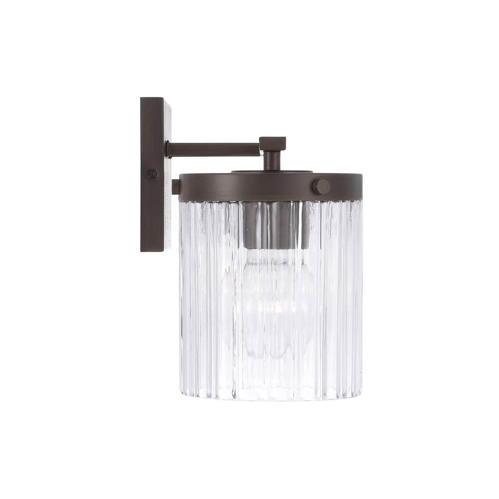 Capital Lighting 156231OR-555 Oil Rubbed Bronze 25'' W X 9'' H 3-light Vanity In Oil Rubbed Bronze With Clear Beveled Fluted Glass Image 2