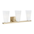 Capital Lighting 156931MA-556 Matte Brass 24'' W X 9.5'' H 3-light Vanity In Matte Brass With Faux Alabaster Glass Image 1