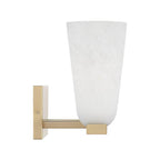 Capital Lighting 156931MA-556 Matte Brass 24'' W X 9.5'' H 3-light Vanity In Matte Brass With Faux Alabaster Glass Image 4