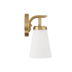 Capital Lighting 161021AD-660 Aged Brass 14'' W X 9'' H 2-light Vanity In Aged Brass With Tapered Soft White Glass Image 3