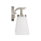 Capital Lighting 161021BN-660 Brushed Nickel 14'' W X 9'' H  2-light Vanity In Brushed Nickel With Tapered Soft White Glass Image 3