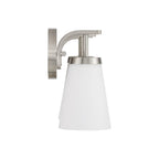 Capital Lighting 161031BN-660 Brushed Nickel 23'' W X 9'' H 3-light Vanity  In Brushed Nickel With Tapered Soft White Glass Image 2
