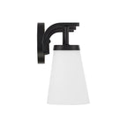 Capital Lighting 161031MB-660 Matte Black 23'' W X 9'' H 3-light Vanity In Matte Black With Tapered Soft White Glass Image 3