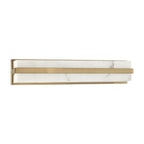 Capital Lighting 161211AD Aged Brass 4.75'' W X 24'' H Ada Integrated Led Vanity Bath Bar In Aged Brass With Alabaster Glass Image 1