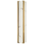 Capital Lighting 161211AD Aged Brass 4.75'' W X 24'' H Ada Integrated Led Vanity Bath Bar In Aged Brass With Alabaster Glass Image 4