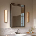 Capital Lighting 161211AD Aged Brass 4.75'' W X 24'' H Ada Integrated Led Vanity Bath Bar In Aged Brass With Alabaster Glass Image 7