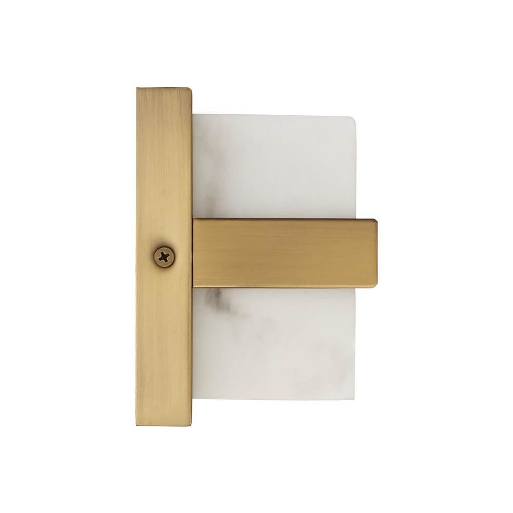 Capital Lighting 161211AD Aged Brass 4.75'' W X 24'' H Ada Integrated Led Vanity Bath Bar In Aged Brass With Alabaster Glass Image 3