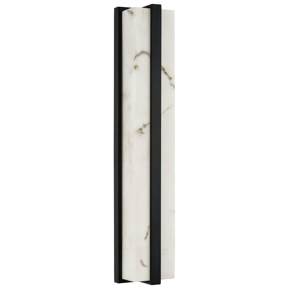 Capital Lighting 161211MB Matte Black 4.75'' W X 24'' H Ada Integrated Led Vanity Bath Bar In Matte Black With Alabaster Glass Image 3
