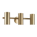 Capital Lighting 161731AD Aged Brass 24'' W X 8'' H 3-light Adjustable Vanity In Aged Brass With Matte White Interior And Repositional Metal Shades Image 1