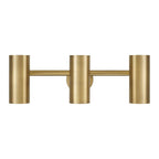 Capital Lighting 161731AD Aged Brass 24'' W X 8'' H 3-light Adjustable Vanity In Aged Brass With Matte White Interior And Repositional Metal Shades Image 3