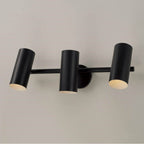 Capital Lighting Robbie 24'' W X 8'' H 3-light Adjustable Vanity In Aged Brass With Matte White Interior And Repositional Metal Shades
