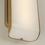 Capital Lighting 161811AD Aged Brass 23.25'' W X 5.25'' Ada Integrated Led Vanity Bath Bar In Aged Brass With White Milk Glass Panels Image 5