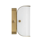 Capital Lighting 161811AD Aged Brass 23.25'' W X 5.25'' Ada Integrated Led Vanity Bath Bar In Aged Brass With White Milk Glass Panels Image 3