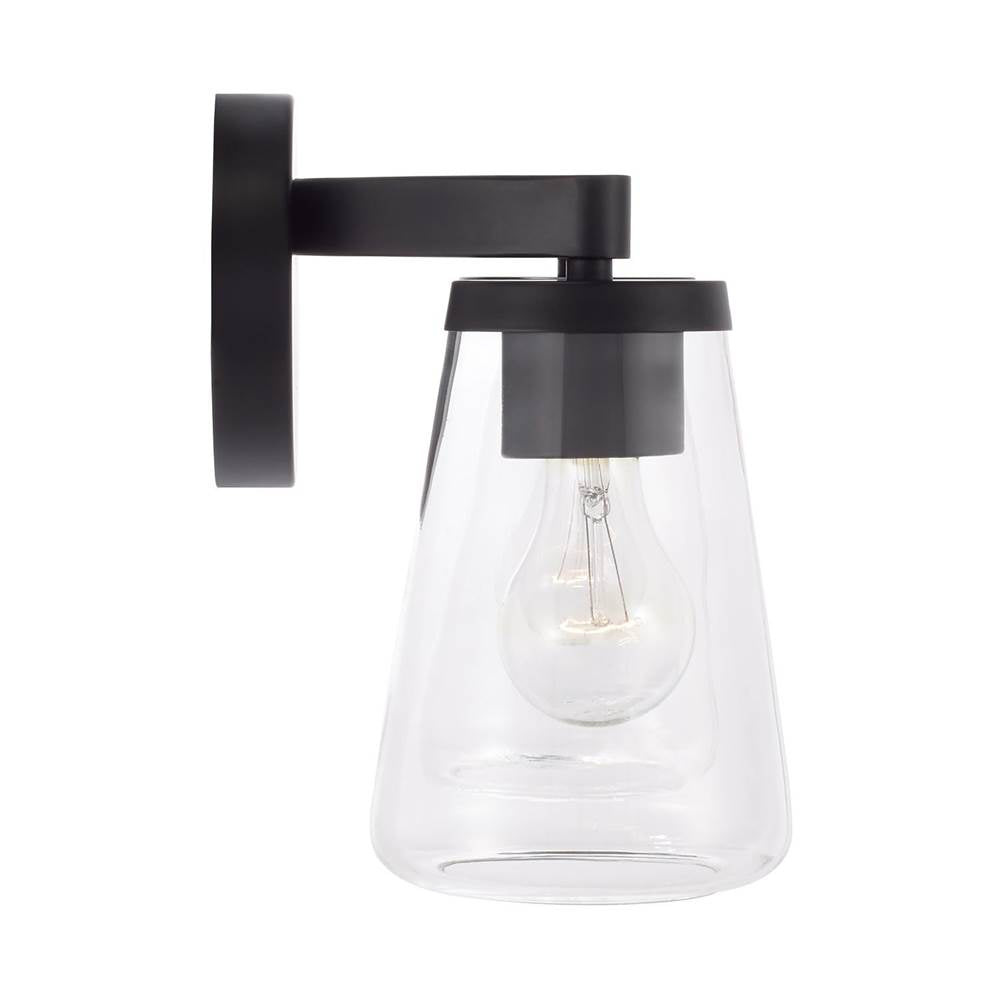 Capital Lighting 161921MB-664 Matte Black 15'' W X 9.5'' H 2-light Vanity In Matte Black With Clear Glass Image 3
