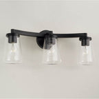 Capital Lighting Aaron 24.25'' W X 9.5'' H 3-light Vanity In Aged Brass With Clear Glass